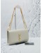 2022 YSL SAINT LAURENT CREAM MEDIUM KATE GOLD CHAIN BAG 