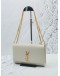 2022 YSL SAINT LAURENT CREAM MEDIUM KATE GOLD CHAIN BAG 