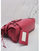 BALENCIAGA CLASSIC CITY BAG IN ROSE PINK AGED CALFSKIN LEATHER