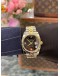 (LIKE NEW) 2017 ROLEX DATEJUST 36 REF 116233 HALF 18K 750 YELLOW GOLD BLACK DIAMOND DIAL 36MM AUTOMATIC WATCH