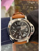 (LIKE NEW) 2015 PANERAI LUMINOR MARINA LOGO PAM0005 BLACK DIAL 44MM AUTOMATIC WATCH -FULL SET-