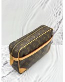 LOUIS VUITTON COMPIEGNE 28 CLUTCH IN BROWN MONOGRAM CANVAS