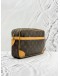 LOUIS VUITTON COMPIEGNE 28 CLUTCH IN BROWN MONOGRAM CANVAS