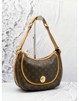 LOUIS VUITTON TURAM PM SHOULDER BAG IN BROWN MONOGRAM CANVAS