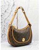 LOUIS VUITTON TURAM PM SHOULDER BAG IN BROWN MONOGRAM CANVAS