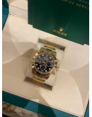 (LIKE NEW) 2018 ROLEX DAYTONA REF 116508 BLACK DIAMOND DIAL 18K 750 YELLOW GOLD 40MM AUTOMATIC WATCH 