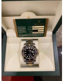 (LIKE NEW) 2015 ROLEX SUBMARINER DATE REF 116613LN HALF 18K 750 YELLOW GOLD 40MM AUTOMATIC WATCH -FULL SET-