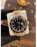 (LIKE NEW) 2015 ROLEX SUBMARINER DATE REF 116613LN HALF 18K 750 YELLOW GOLD 40MM AUTOMATIC WATCH -FULL SET-