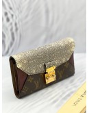 LOUIS VUITTON LIMITED SPECIAL EDITION MAJESTUEUX LONG WALLET IN LIZARD, OSTRICH, PYTHON LEATHER / MONOGRAM CANVAS