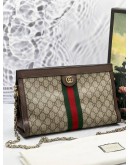 GUCCI GG SUPREME CANVAS MEDIUM OPHIDIA CHAIN SHOULEDR BAG GHW -FULL SET-