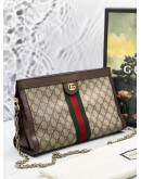 GUCCI GG SUPREME CANVAS MEDIUM OPHIDIA CHAIN SHOULEDR BAG GHW -FULL SET-