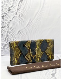 GUCCI PYTHON LEATHER DINNER CLUTCH BAG 