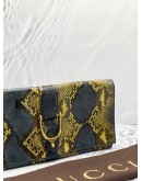 GUCCI PYTHON LEATHER DINNER CLUTCH BAG 