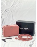 PRADA 1NF674 MINI SAFFIANO CROSSBODY BAG IN PINK SAFFIANO LEATHER -FULL SET-