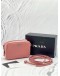 PRADA 1NF674 MINI SAFFIANO CROSSBODY BAG IN PINK SAFFIANO LEATHER -FULL SET-