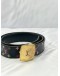 LOUIS VUITTON BLACK MULTICOLOUR MONOGRAM CANVAS BELT 