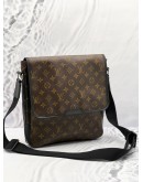 LOUIS VUITTON BROWN MONOGRAM MACASSAR CANVAS BASS CROSSBODY BAG