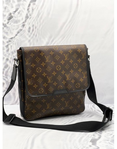 LOUIS VUITTON BROWN MONOGRAM MACASSAR CANVAS BASS CROSSBODY BAG