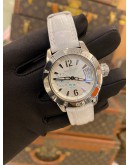 2013 JAEGER-LECOULTRE MASTER CHRONOGRAPH DIVING GMT DIAMOND BEZEL REF 156.8.61 WHITE BLUE TIFFANY DIAL 36MM AUTOMATIC WATCH -FULL SET-