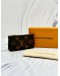 (UNUSED) LOUIS VUITTON KEY POUCH IN BROWN MONOGRAM CANVAS -FULL SET-