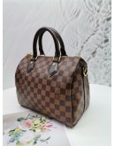 LOUIS VUITTON SPEEDY BANDOULIERE 25 DAMIER EBENE CANVAS BAG