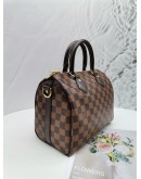 LOUIS VUITTON SPEEDY BANDOULIERE 25 DAMIER EBENE CANVAS BAG