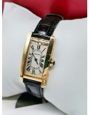 CARTIER TANK AMERICAINE 18K GOLD LADIES WATCH