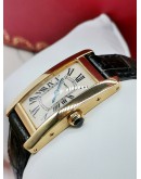 CARTIER TANK AMERICAINE 18K GOLD LADIES WATCH