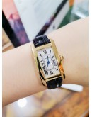 CARTIER TANK AMERICAINE 18K GOLD LADIES WATCH