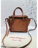 SALVATORE FERRAGAMO DOUBLE HANDLE BAG