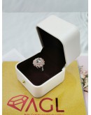 DIAMOND ROUND ROSE RING