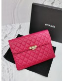 CHANEL CAVIAR LEATHER CLUTCH 