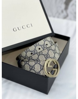 GUCCI GG SUPREME BELT WITH GG BUCKLE