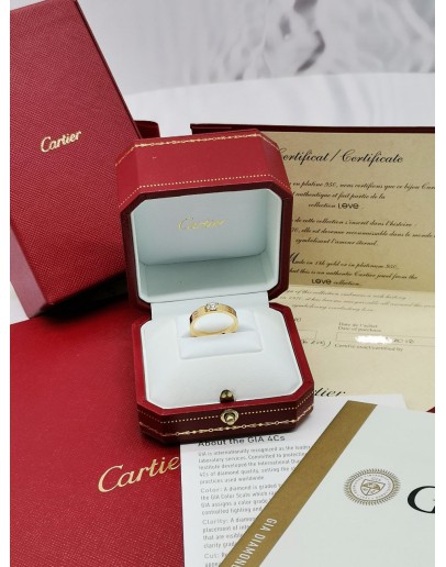 CARTIER LOVE SOLITAIRE 0.24CT RING SIZE 50 FULL SET