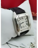 CARTIER SANTOS 100 UNISEX WATCH REF 20106X8 35MM AUTOMATIC FULL SET