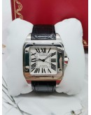 CARTIER SANTOS 100 UNISEX WATCH REF 20106X8 40MM AUTOMATIC FULL SET