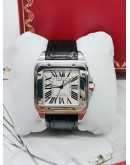 CARTIER SANTOS 100 UNISEX WATCH REF 20106X8 40MM AUTOMATIC FULL SET