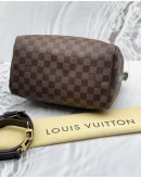 LOUIS VUITTON SPEEDY BANDOULIERE 25 DAMIER EBENE CANVAS BAG