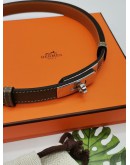 HERMES KELLY 18 BELT IN SILVER-TONED HARDWARE