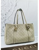 GUCCI WHITE DIALUX IVORY POP BAG  