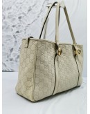 GUCCI WHITE DIALUX IVORY POP BAG  