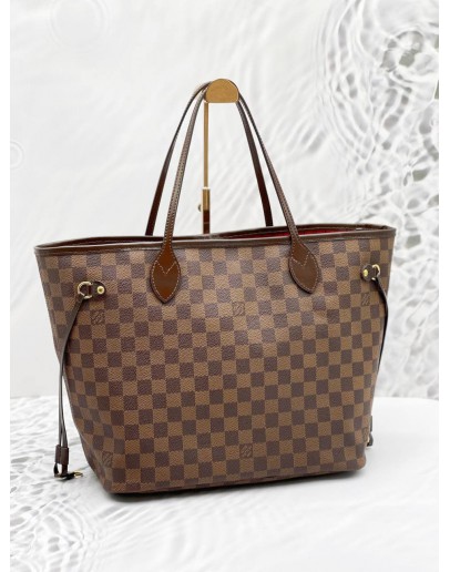 LOUIS VUITTON NEVERFULL MM DAMIER EBENE CANVAS BAG