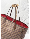 LOUIS VUITTON NEVERFULL MM DAMIER EBENE CANVAS BAG