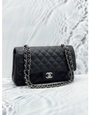 CHANEL MEDIUM CLASSIC CAVIAR LEATHER DOUBLE FLAP BAG