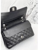 CHANEL MEDIUM CLASSIC CAVIAR LEATHER DOUBLE FLAP BAG