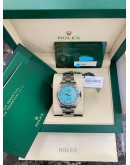 ROLEX OYSTER PERPETUAL TIFFANY BLUE DIAL REF 126000 36MM AUTOMATIC UNISEX WATCH -FULL SET-