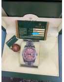 ROLEX DATE JUST 18K PINK DIAL WHITE GOLD REF 116234 36MM AUTOMATIC WATCH -FULL SET-