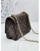 2022 MICROCHIP LOUIS VUITTON TWIST PM LIMITED SPECIAL EDITION BROWN METALLIC MONOGRAM PYTHON LEATHER -FULL SET- 