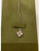 (BRAND NEW) 2024 VCA VAN CLEEF & ARPELS SWEET ALHAMBRA 18K 750 WHITE GOLD WITH DIAMONDS -FULL SET-