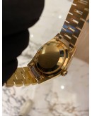 (LIKE NEW) 1996 ROLEX DAY-DATE 36 REF 18338 18K 750 YELLOW GOLD DIAMOND DIAL DIAMOND CASE 36MM AUTOMATIC WATCH -FULL SET-